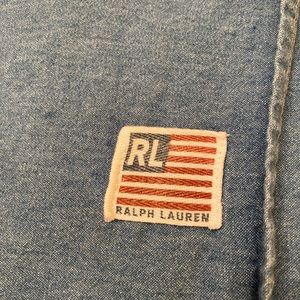 Ralph Lauren Denim Ruffled Sham